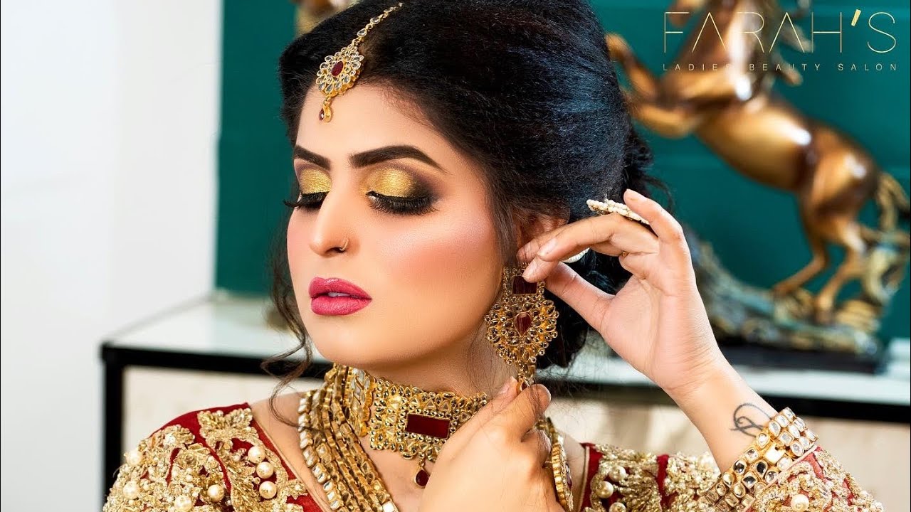 Golden Blending Bridal Makeup Farahs Beauty Salon Best Makeup Twtbit 1682