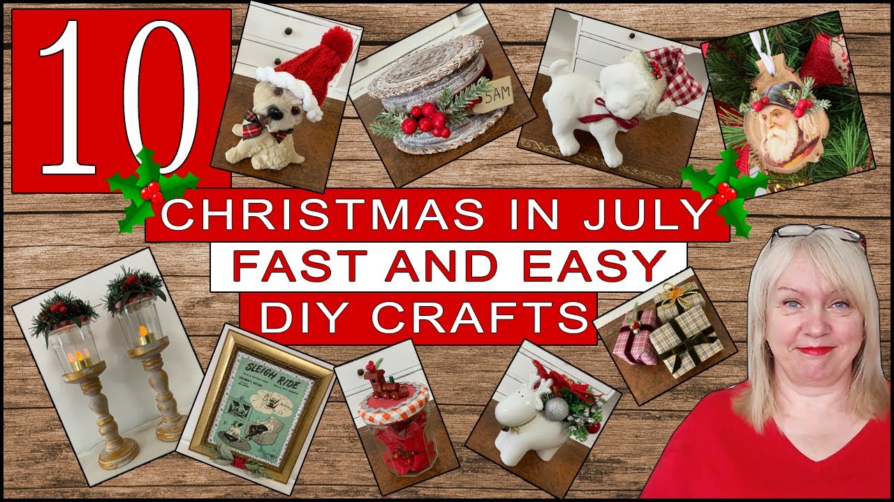 10 Christmas in July crafts fast and easy ideas that anyone can make